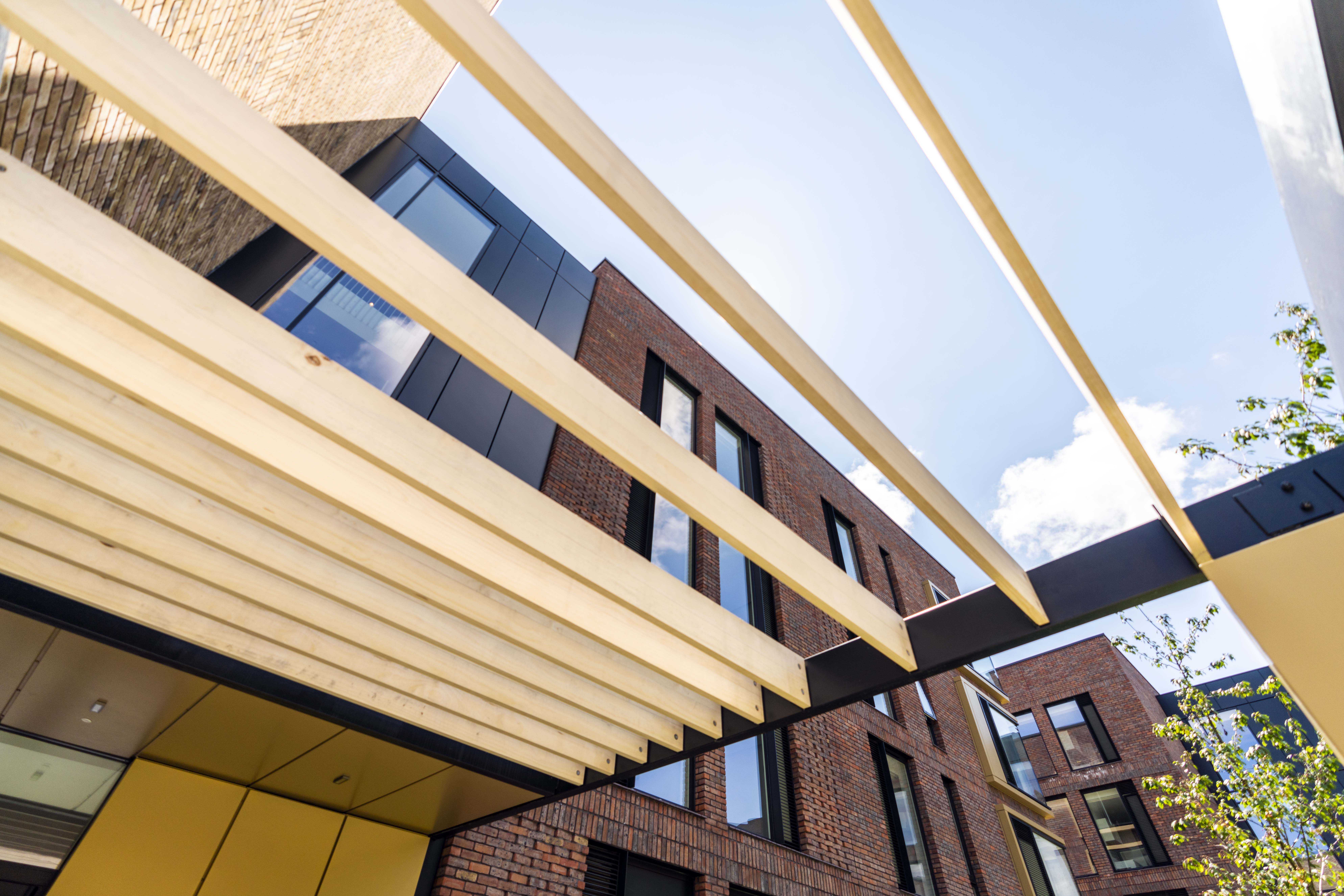 Exterior canopy at AUB Campus Halls