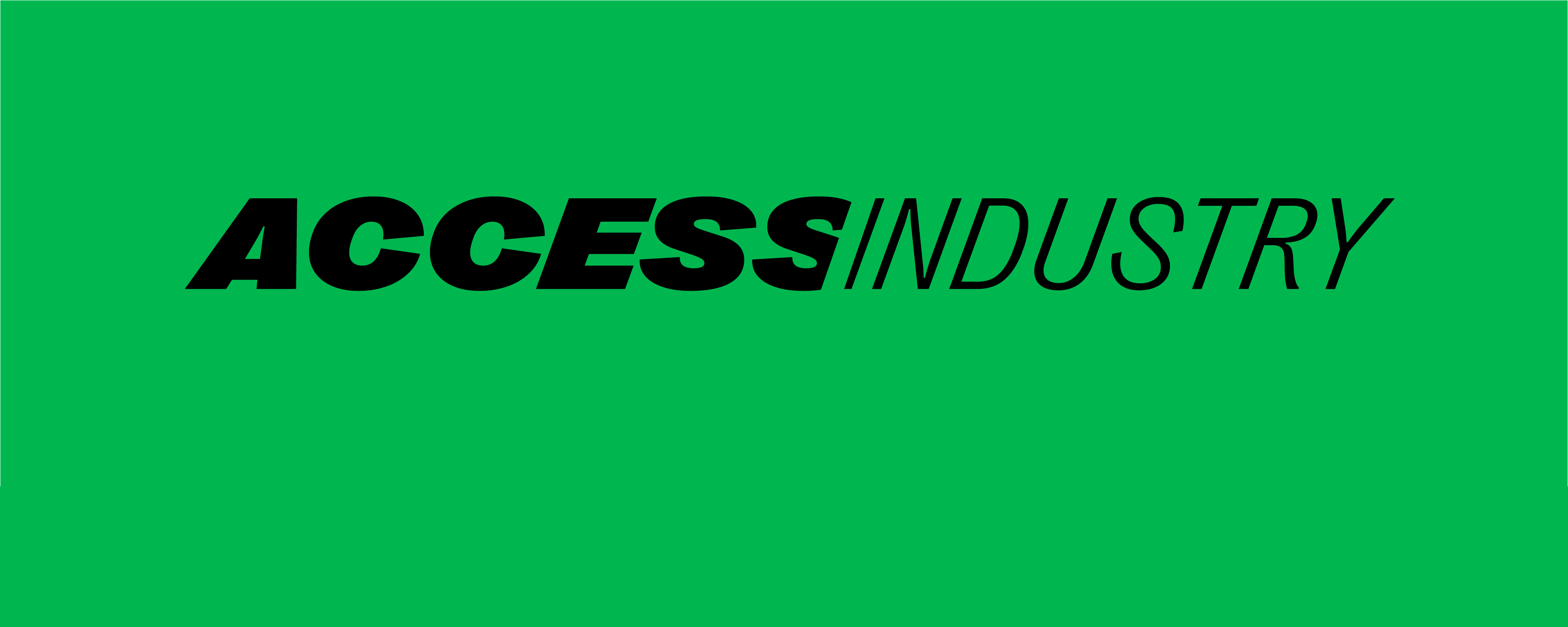 Green banner for access industry