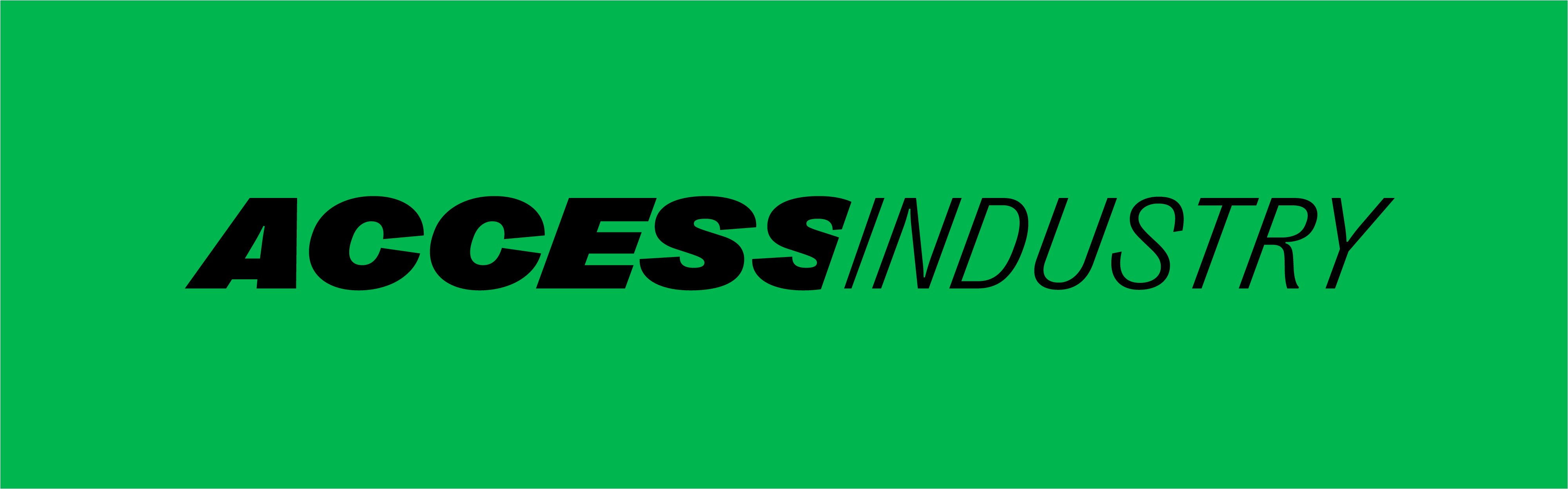 Green Access Industry logo with black text.