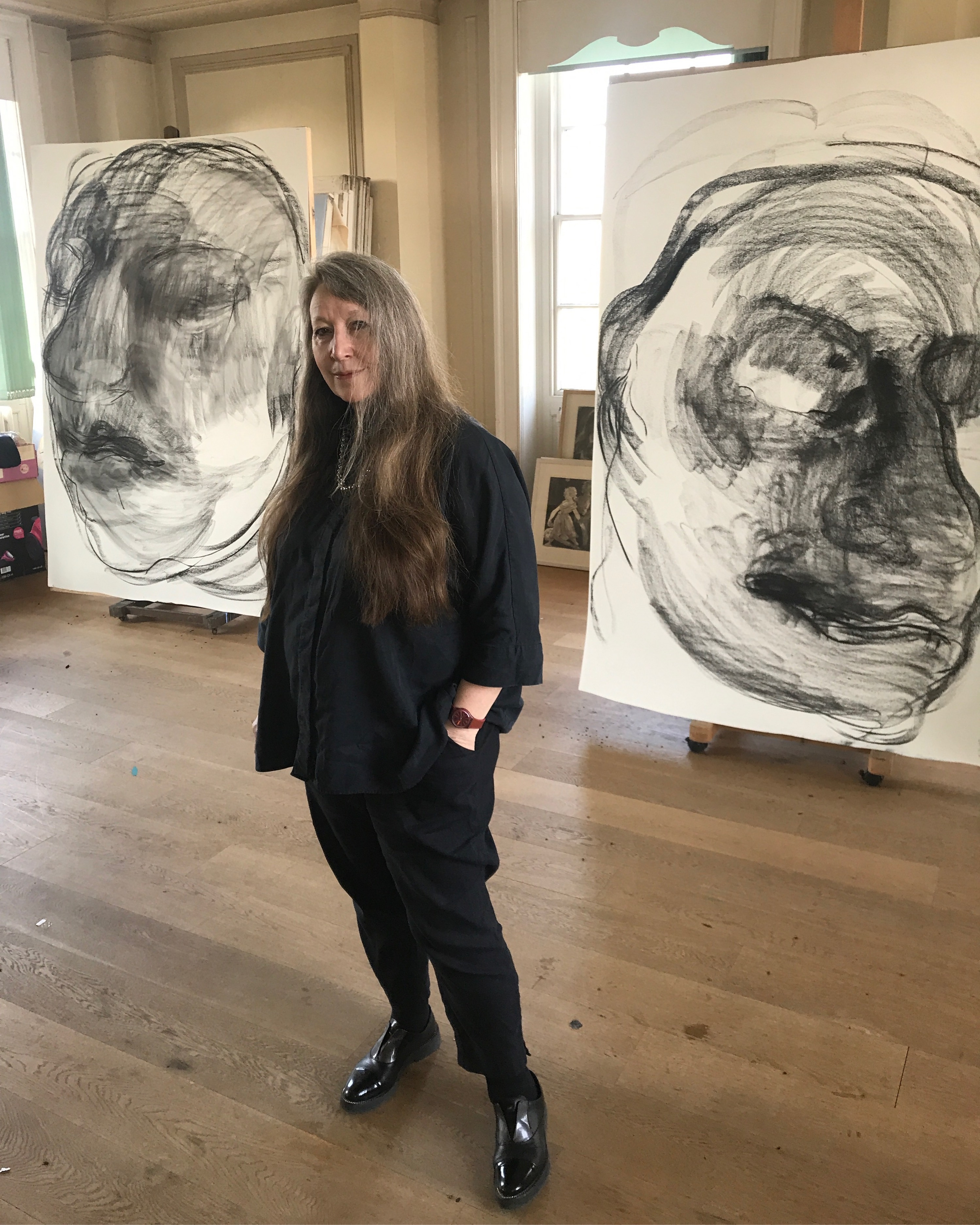 Anita Taylor in her Studio