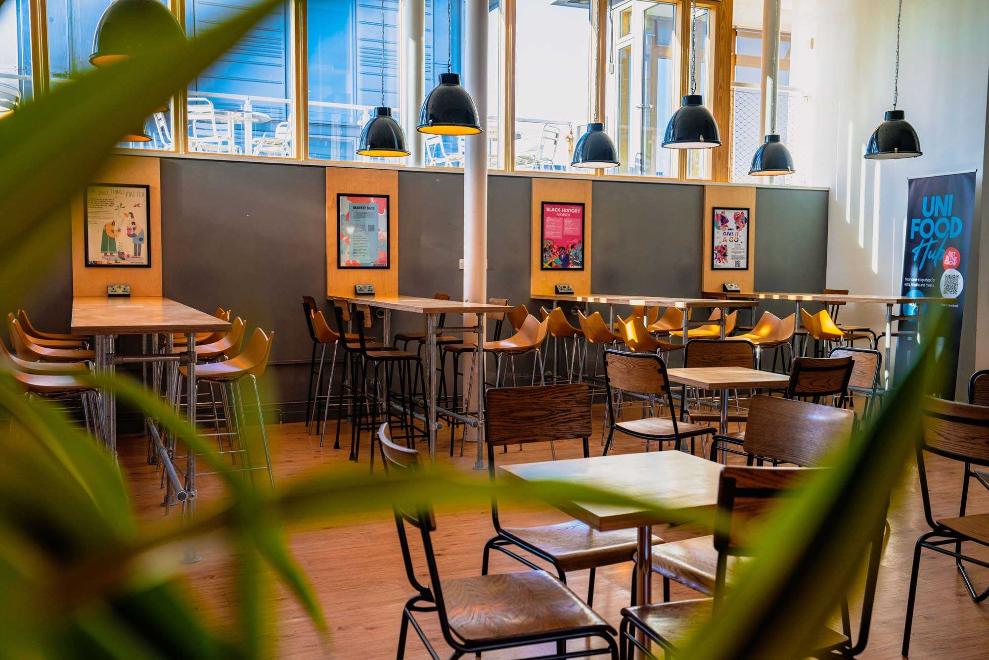 Arts Bar tables and chairs