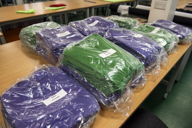 Green and Purple Nursing Scrubs
