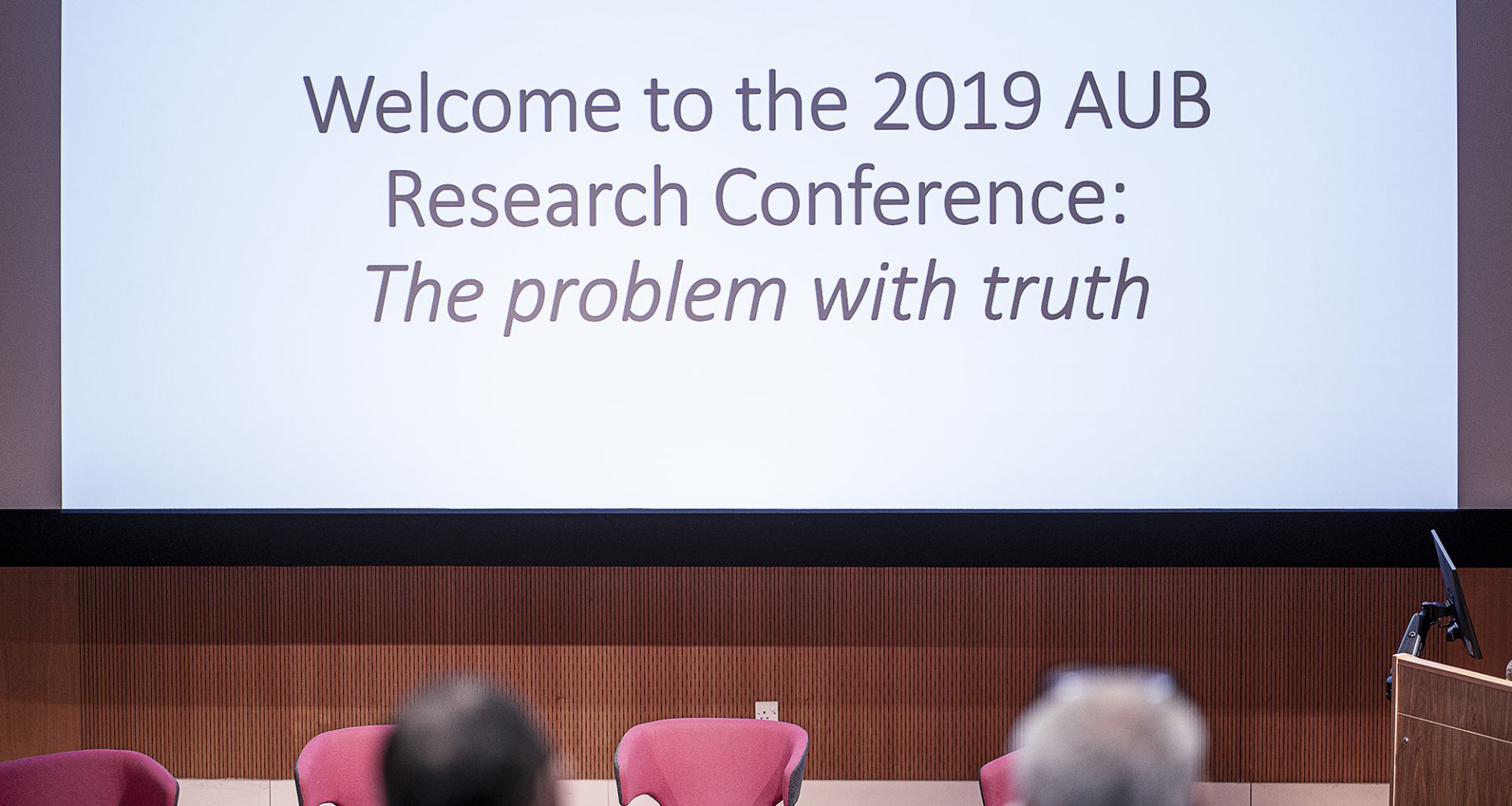 Aub banner for  research conference