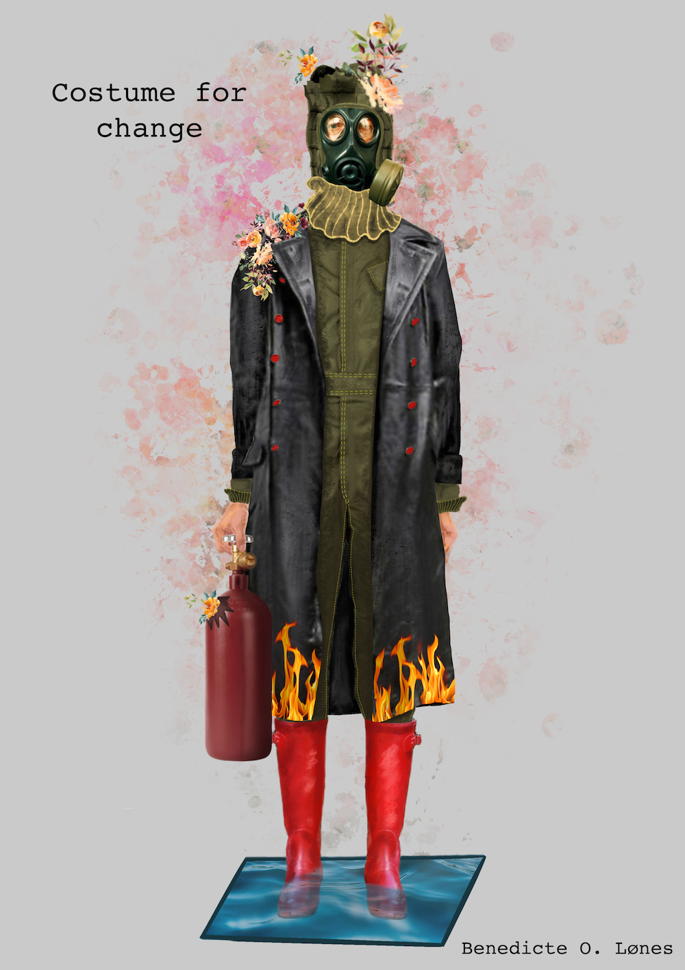 Illustration of an environmental friendly costume
