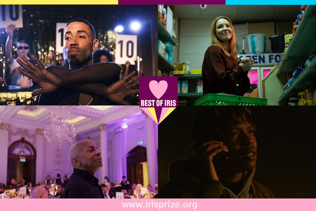 Four screenshots from the films "Realness with a Twist", "Ted and Noel", "F**CKED", and "Scaring Girls at Night".