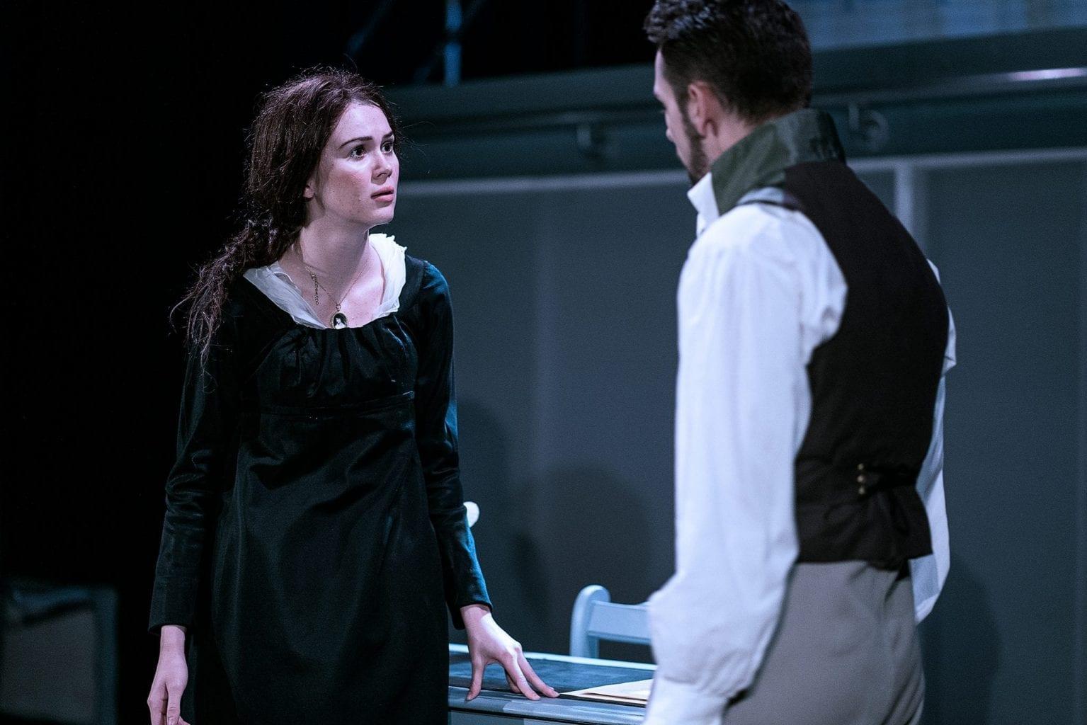 Two actors on stage