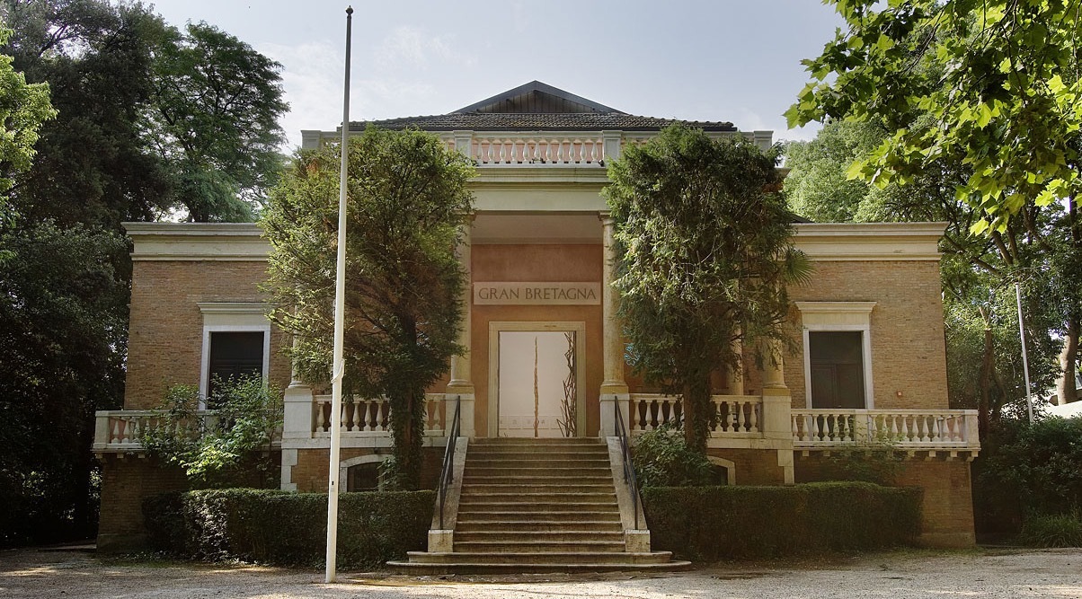 Image of the British Pavillion building from the front