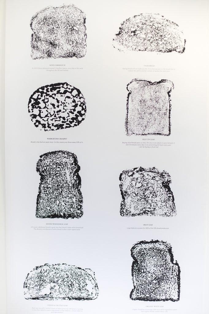 Images of pieces of bread