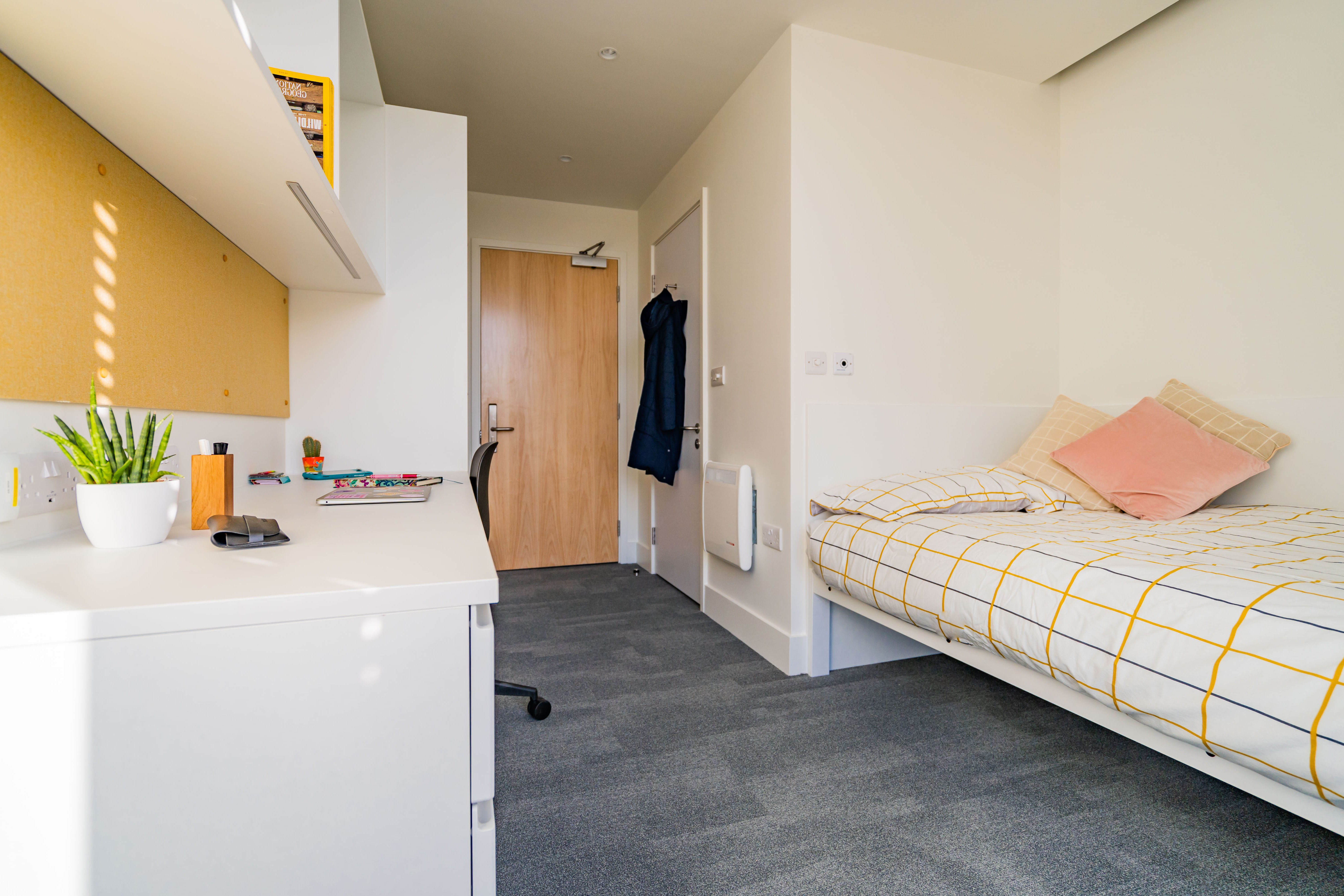 View inside of Campus Halls Ensuite Room