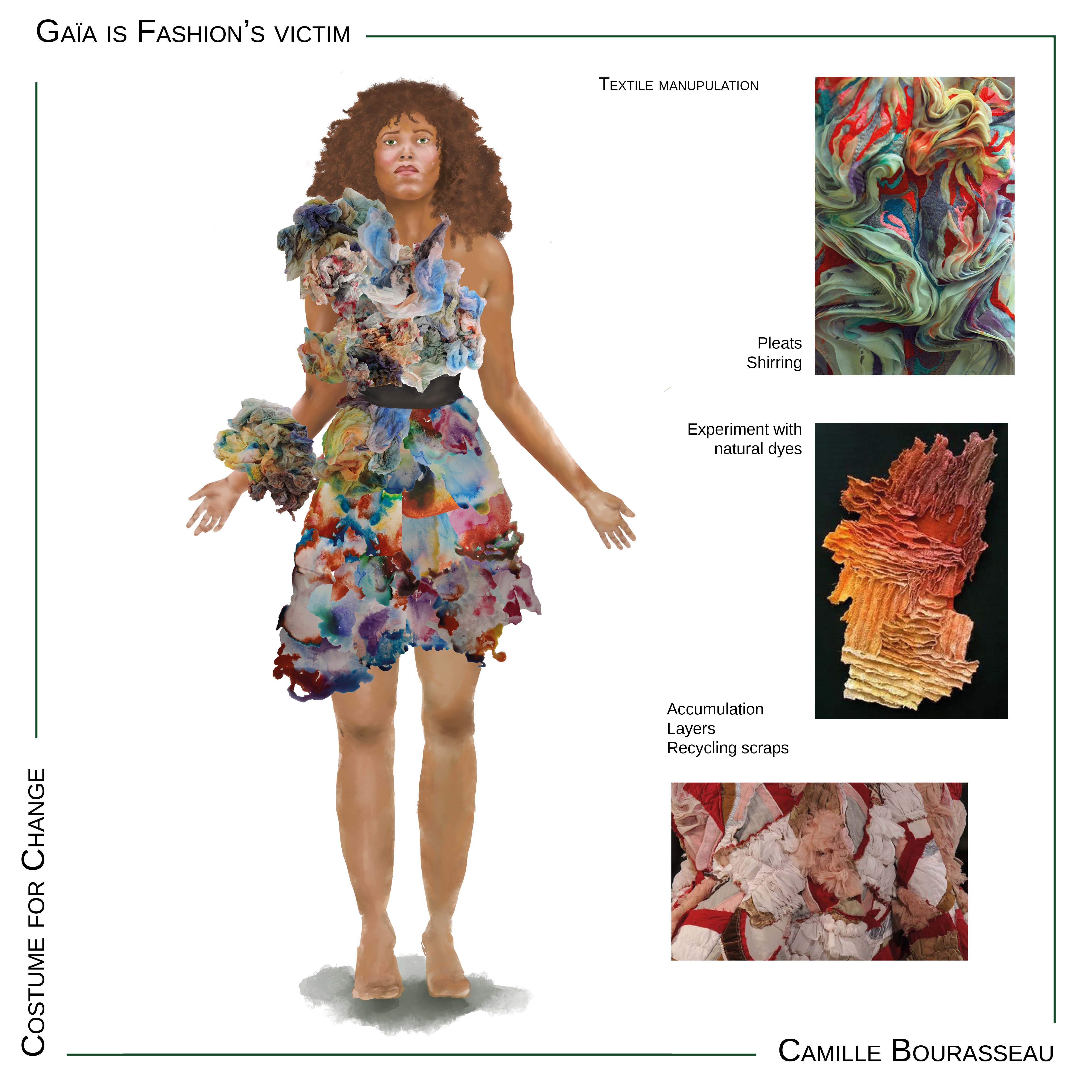 Illustration of an environmental friendly costume