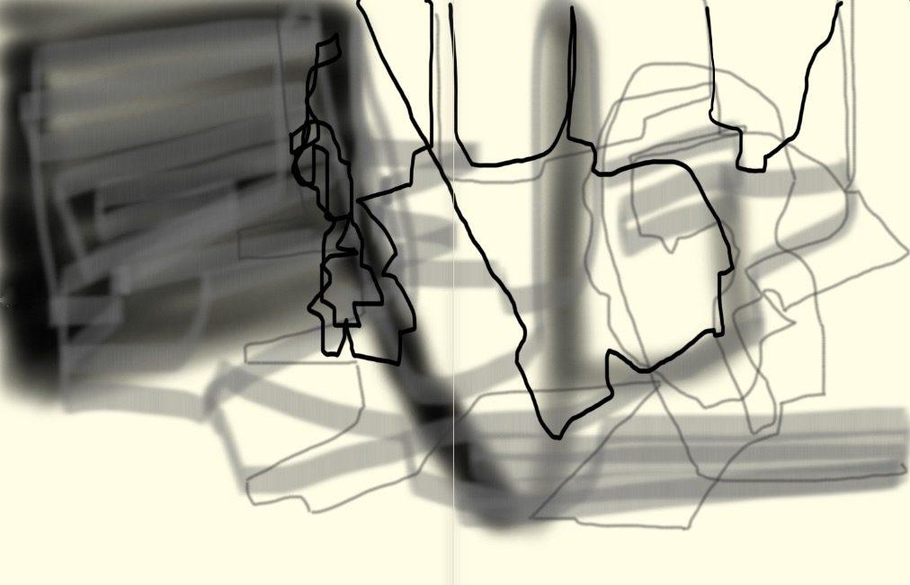 Television Drawing Cold Case Files by Catrin Webster