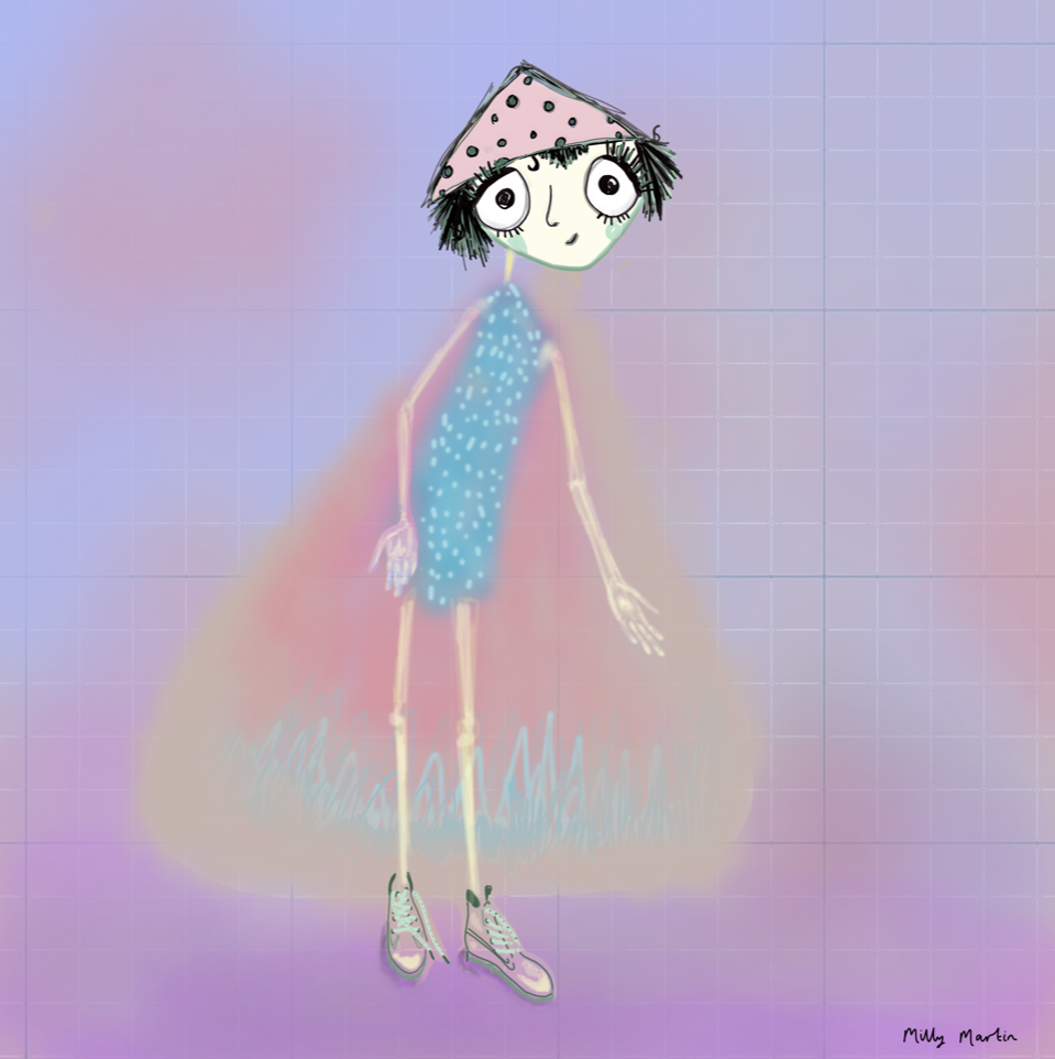 An illustration of a character.