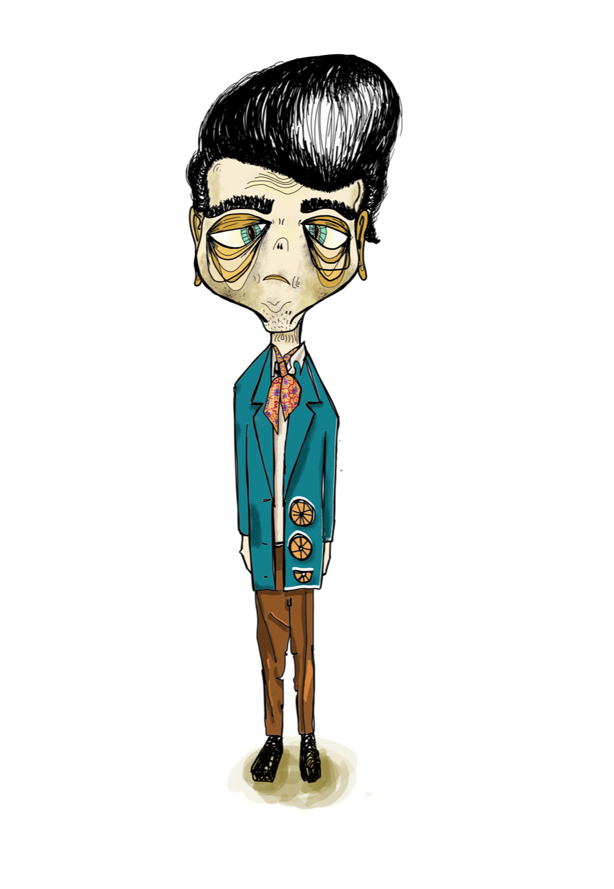 An illustration of a character.