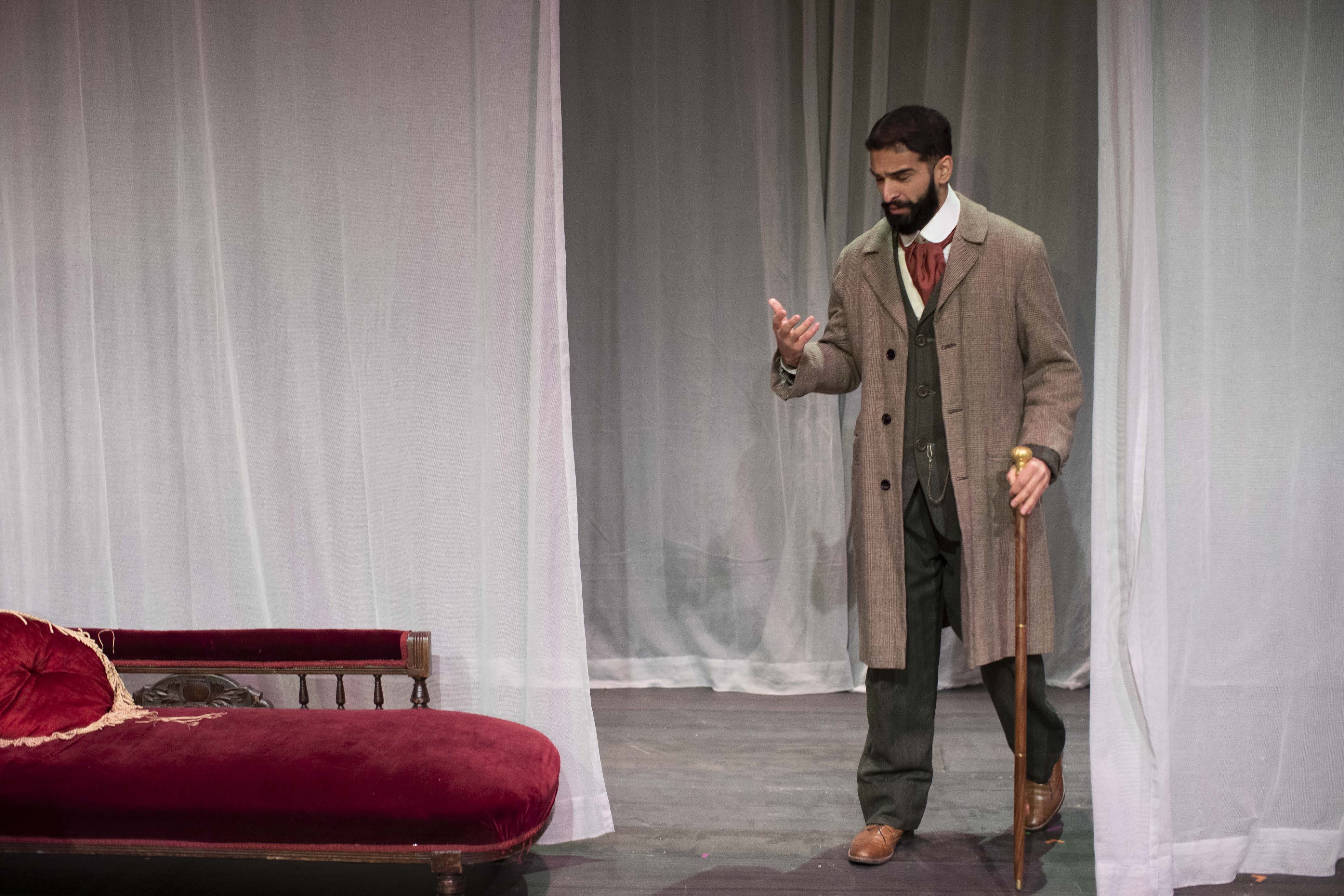 Students in a production of The Cherry Orchard