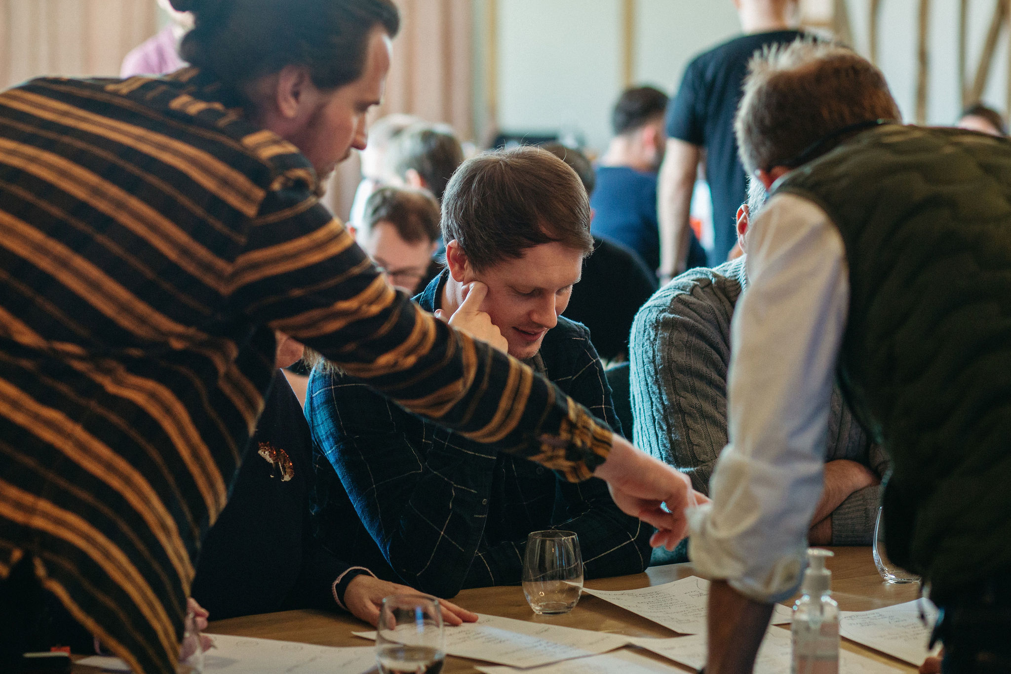 People collaborating on a project