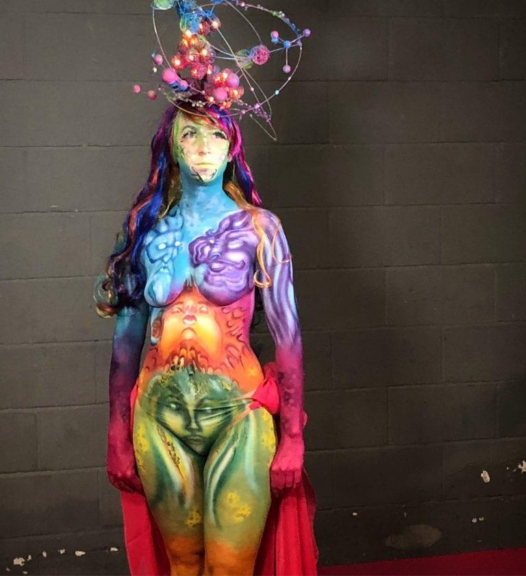 Michelle’s winning body paint design