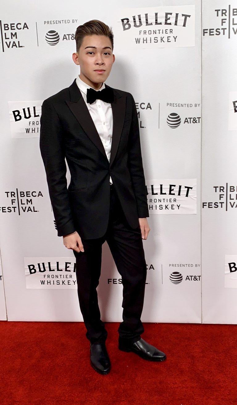 Darius Shu stands and poses for a photo at the Tribeca Film Festival.