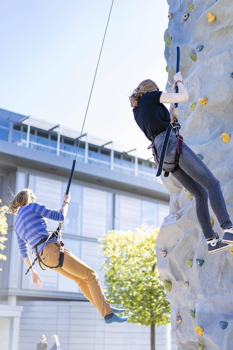 AUB Students abseiling