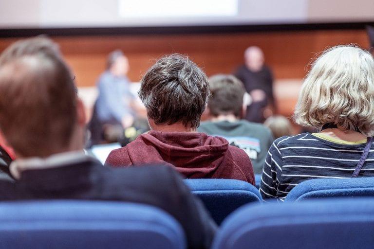 Students at the lecture