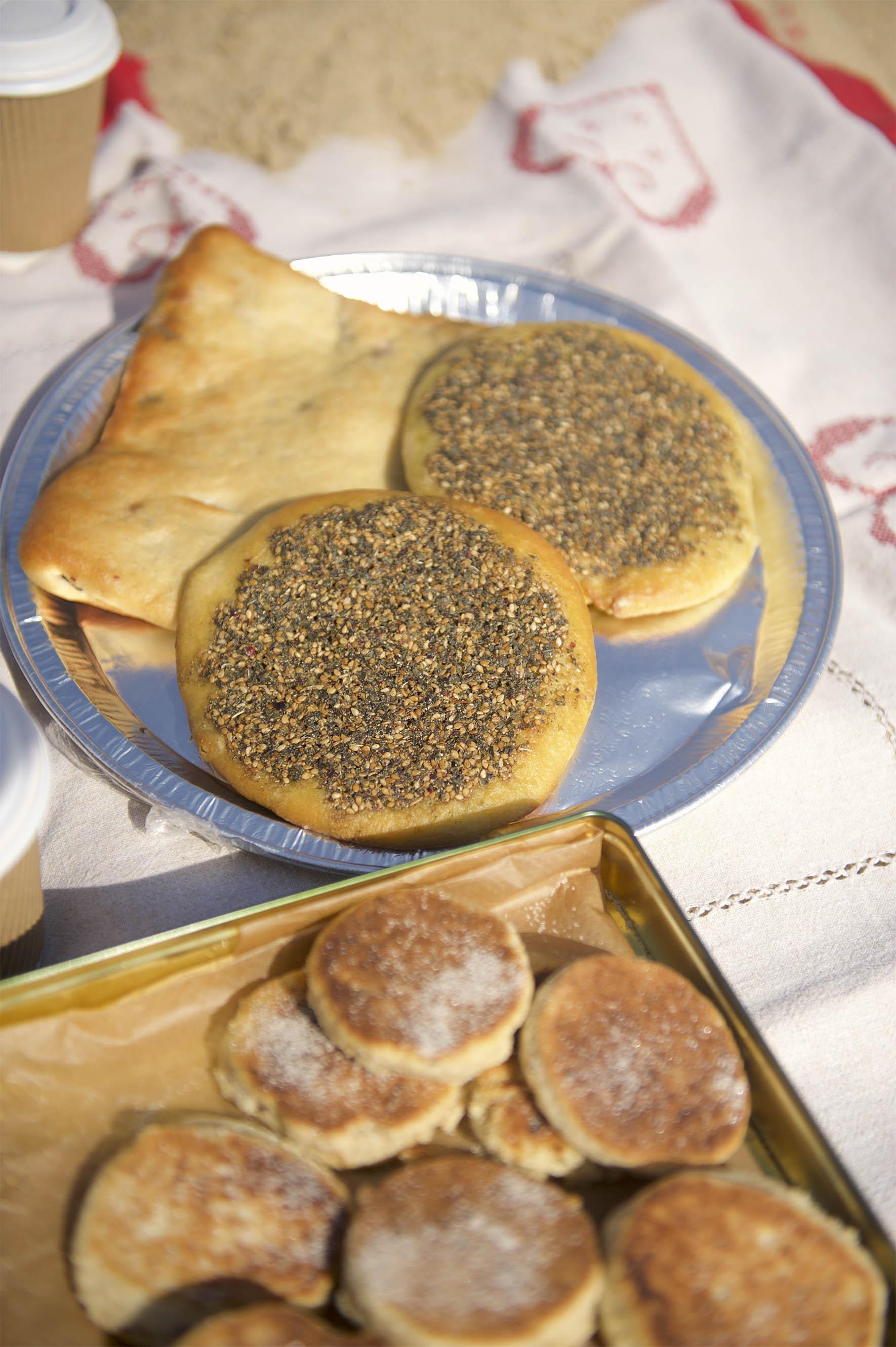 Different types of Palestinian breads