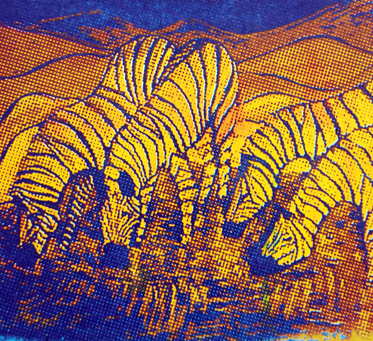 Screenprinting example - student work