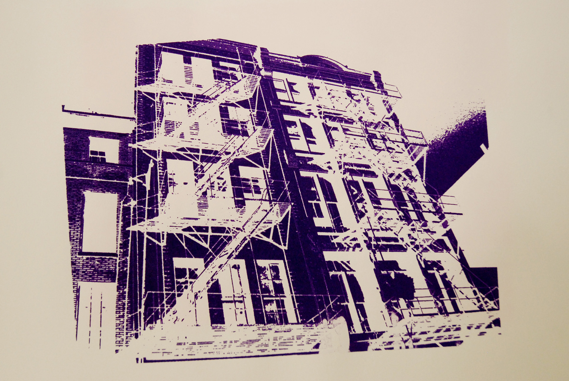 Screenprinting example - student work