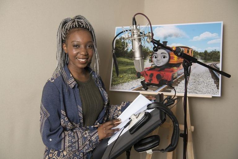 Yvonne in the studio