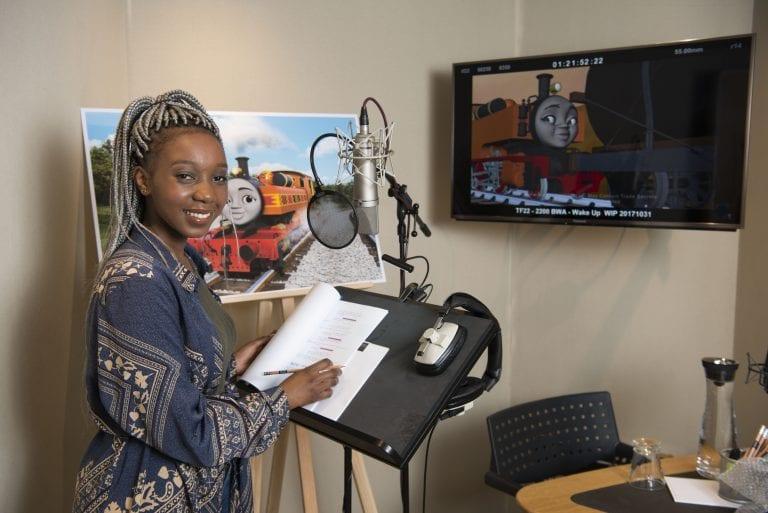 Yvonne in the studio