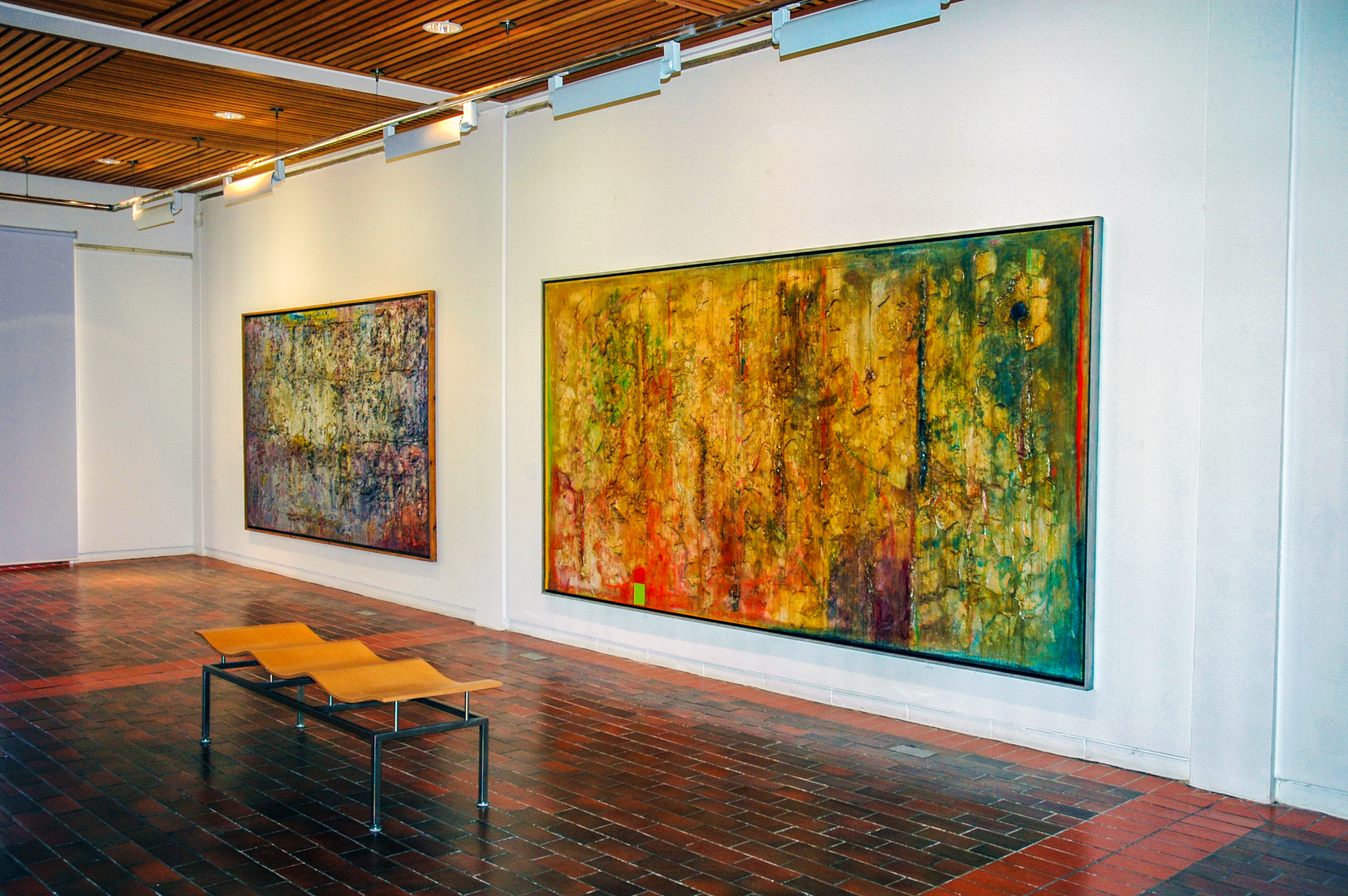 Frank Bowling's Big Pictures Exhibition at AUB in 2008.