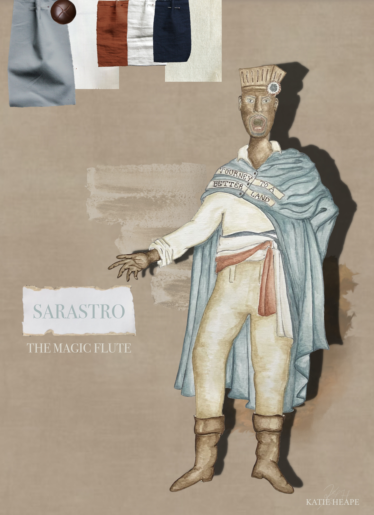 Costume design inspired by The Magic Flute