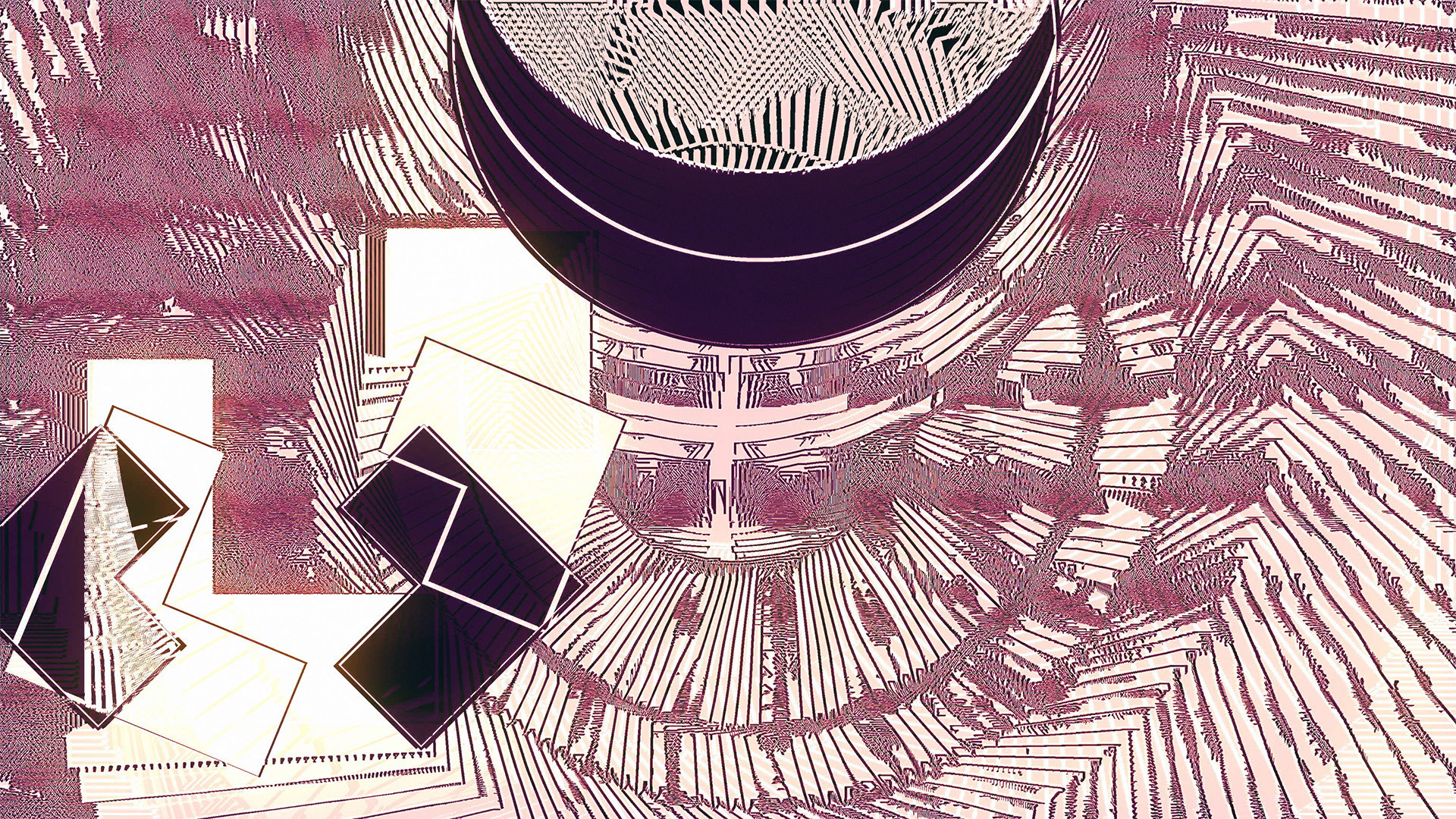 abstract digital illustration using lines