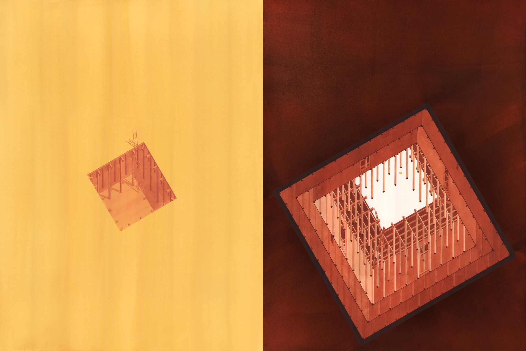 Abstract architectural drawing