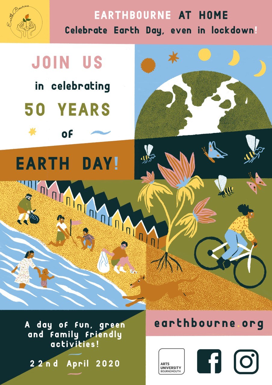 EarthBourne at Home by Georgina Mason, Catherine Mackenzie, Isabel Garcia-Godoy, Luc Perez, Nicola Sadler, Charlie Wright, BA (Hons) Creative Events Management