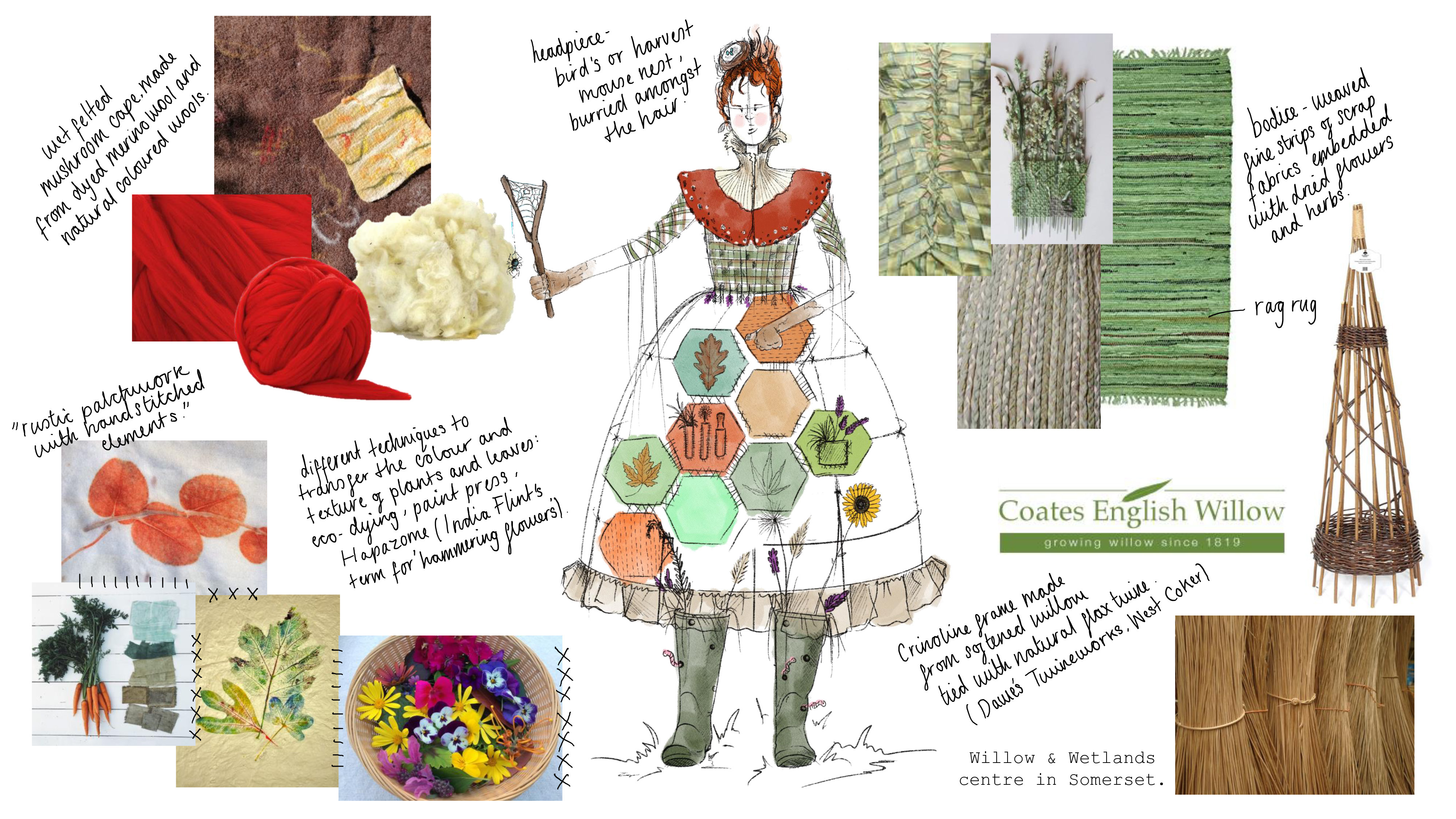 Illustration of an environmental dress
