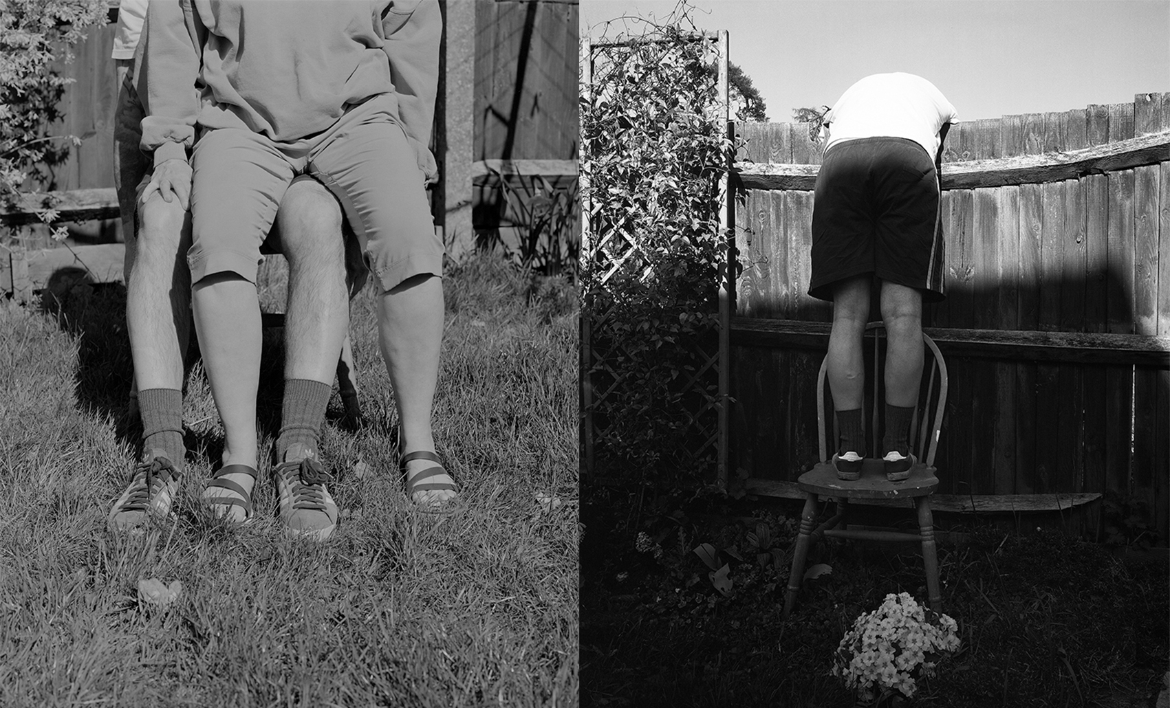 Black and White Photograph of legs