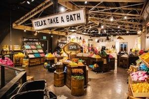 Inside of a soap shop