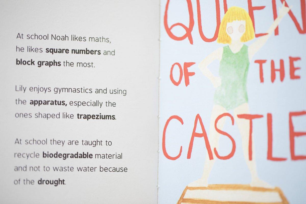 Close up of the inside pages of a book