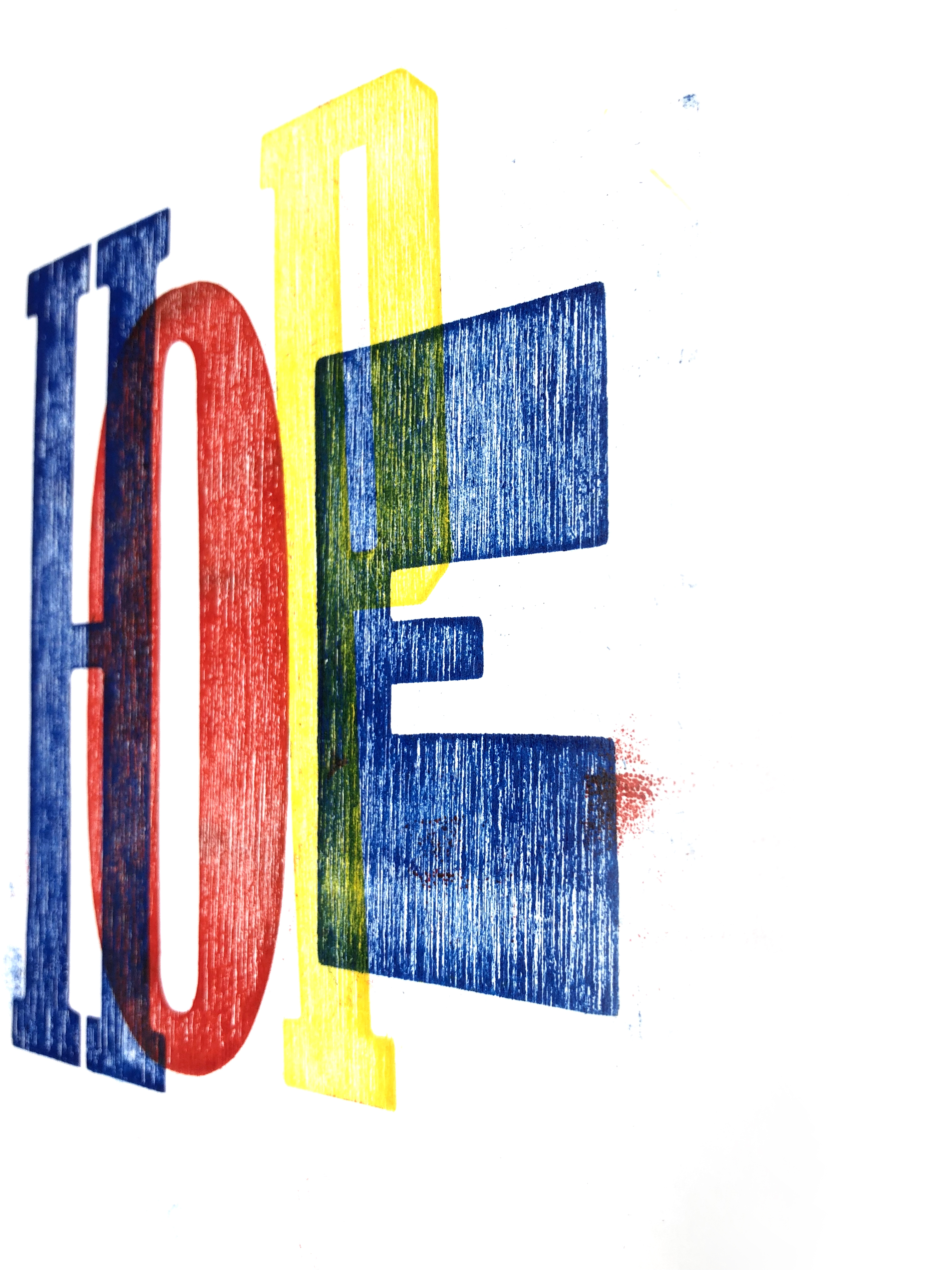 Hope in letterpress