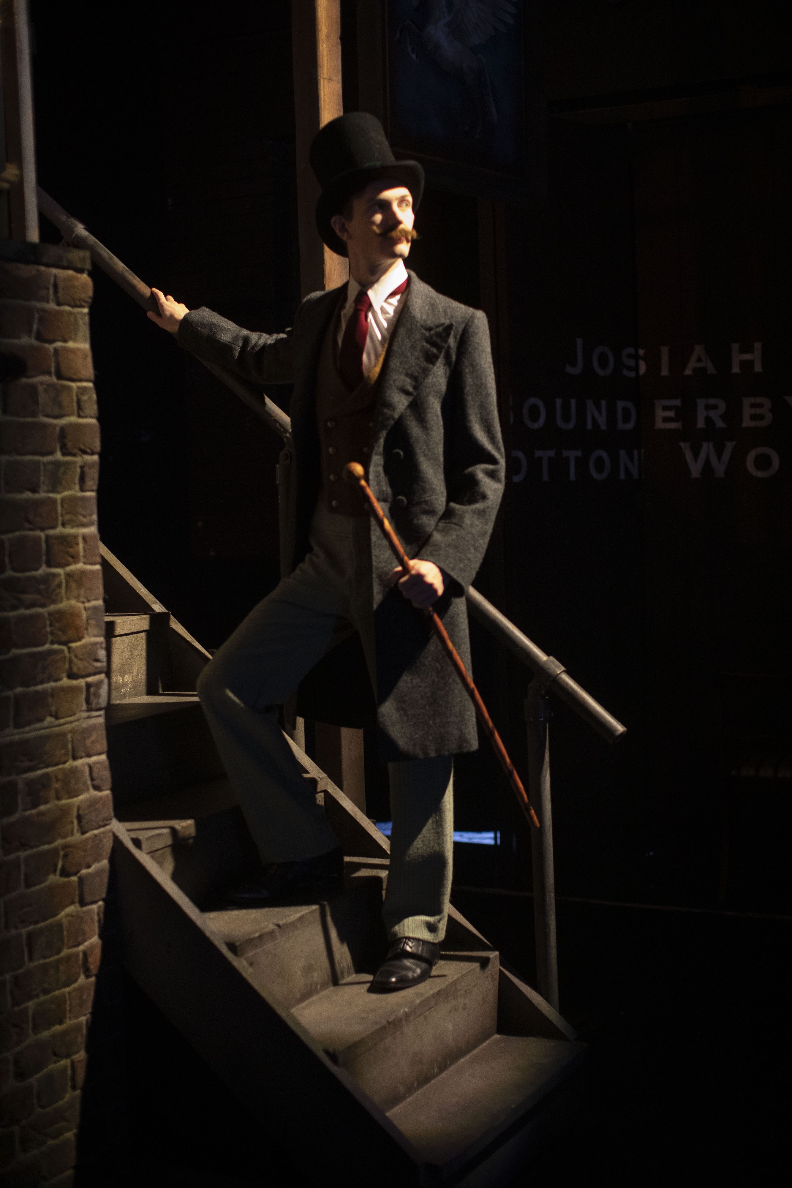 Students acting in a production of Hard Times
