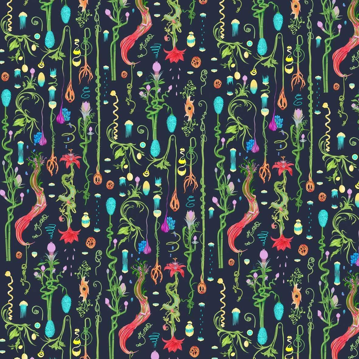 Colourful nature inspired pattern