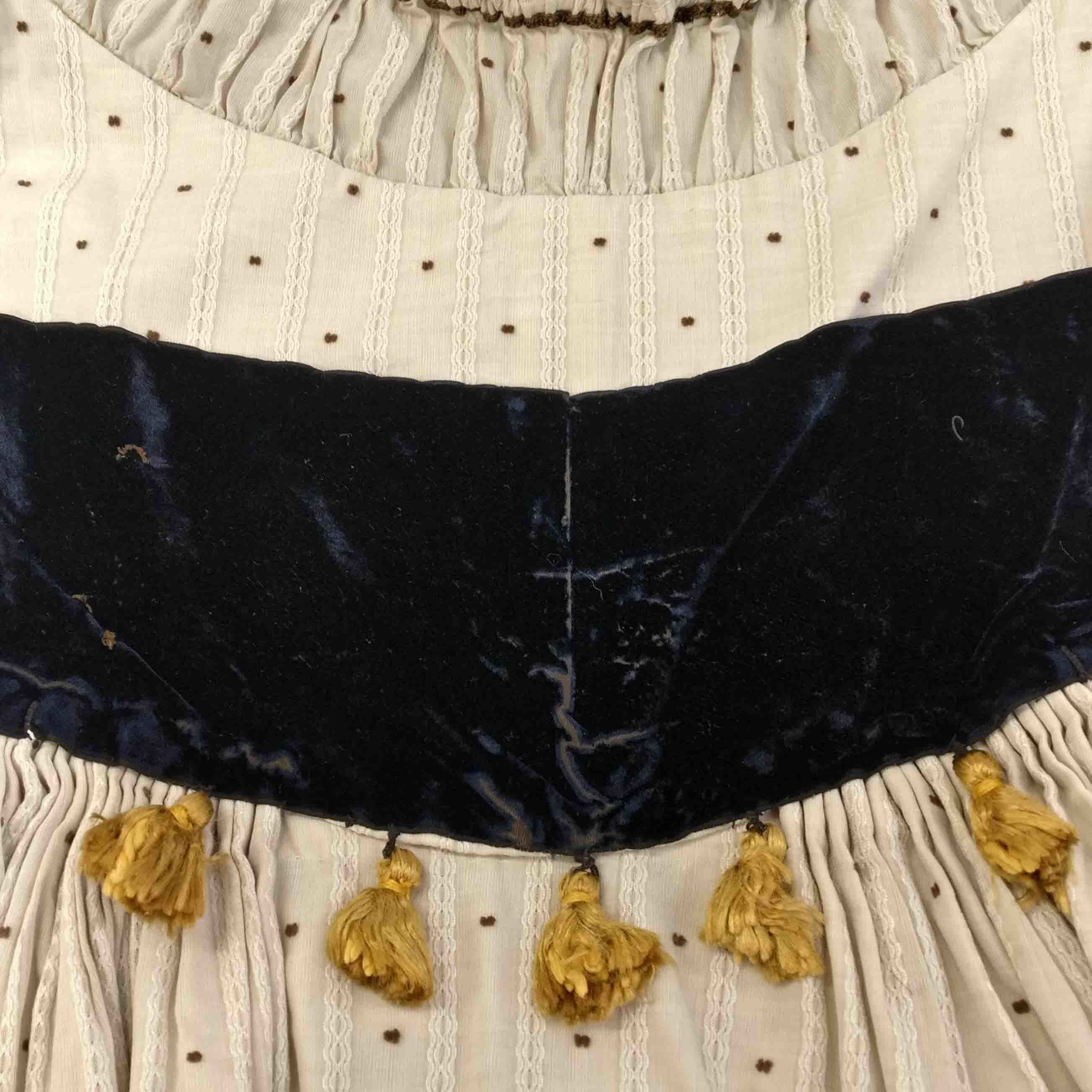 Close up image of white garment