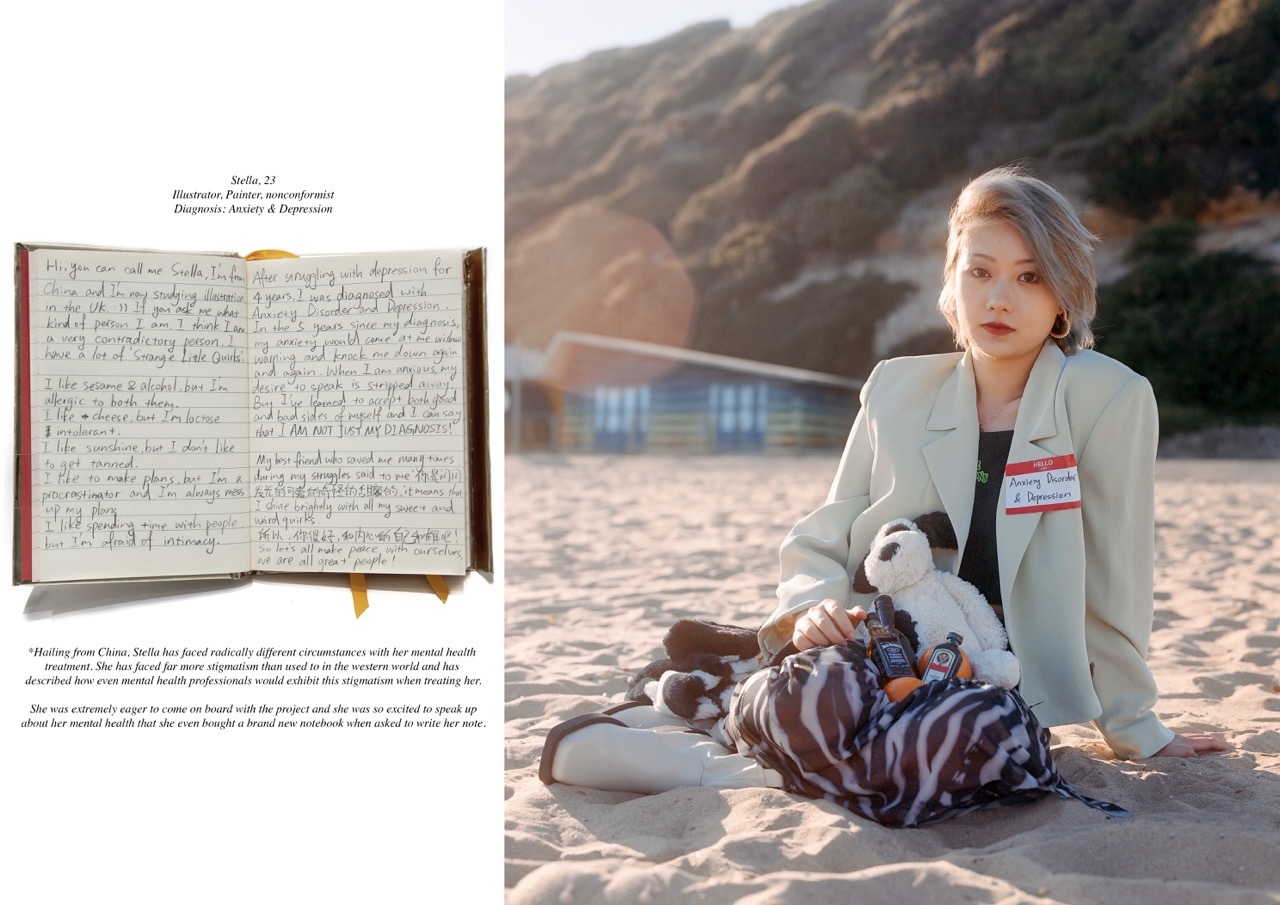 A separate written note and photo of Stella, explaining her interests, passions and, least importantly, her diagnosis.