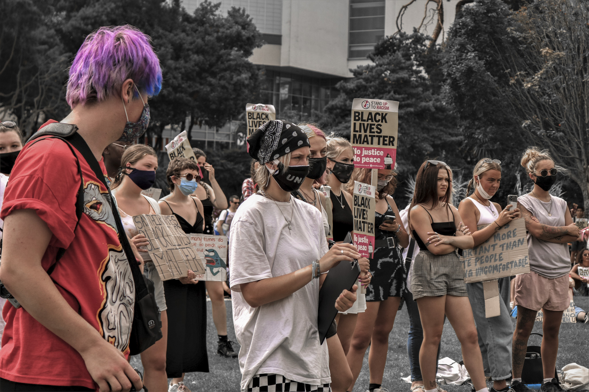 A Black Lives Matter protest in Northampton.