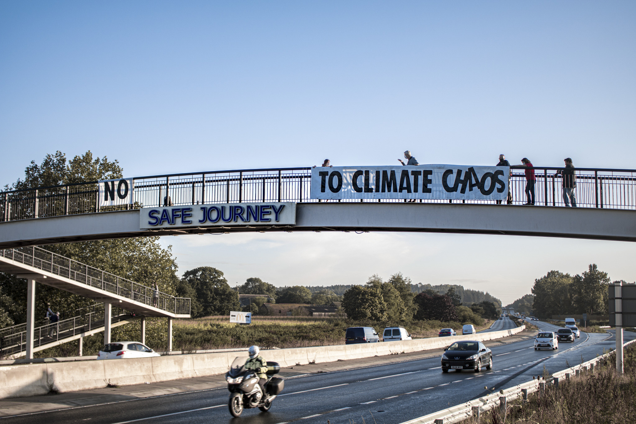 Extinction Rebellion protesters stage a protest in Bournemouth