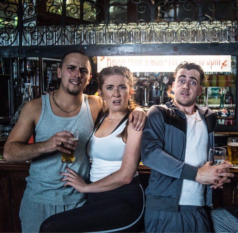 Actors at a bar