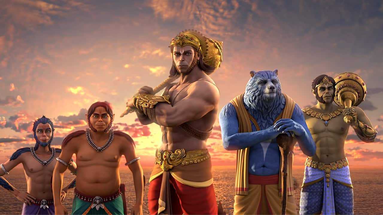 Illustration of Indian gods, mythological characters and legends