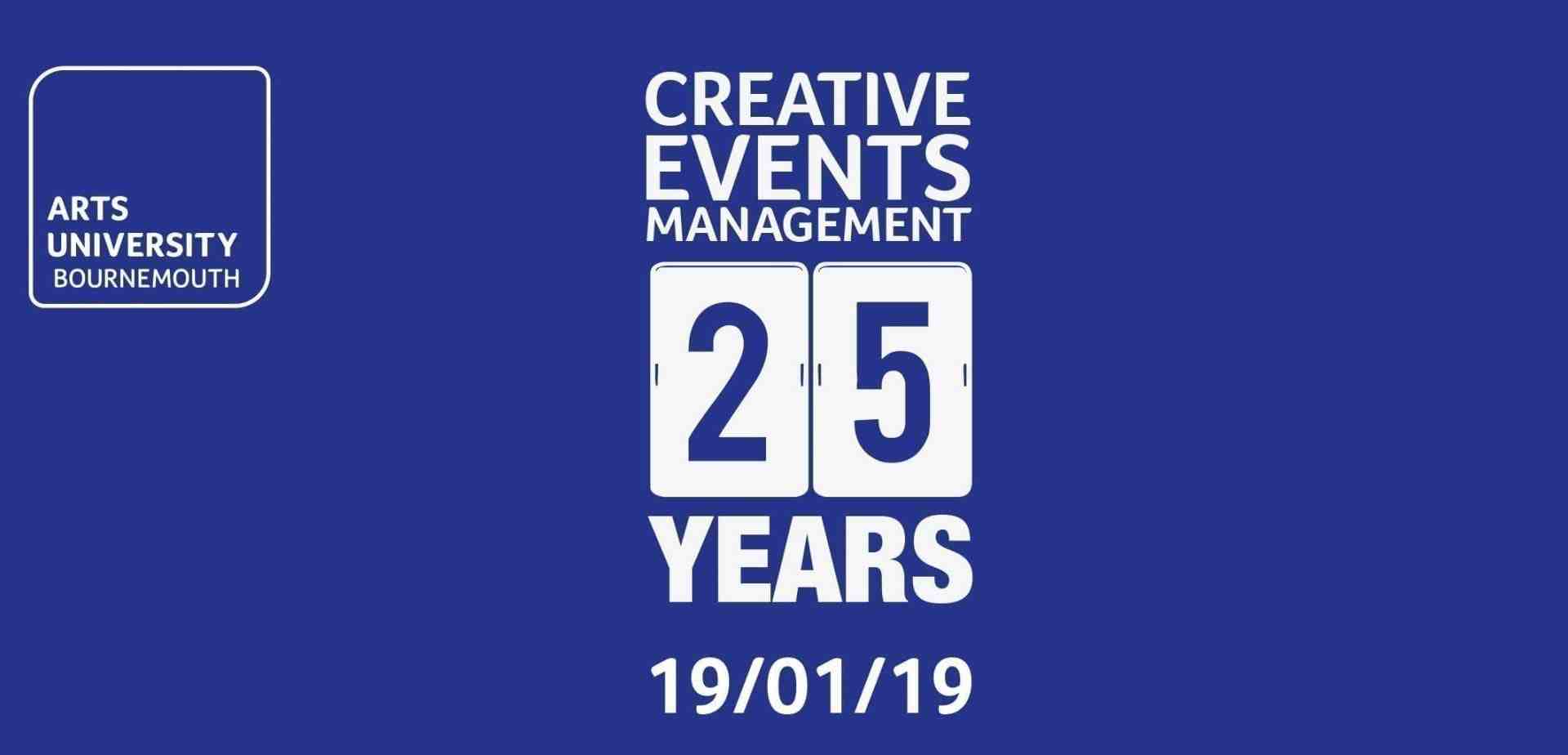 CREATIVE EVENTS 25TH ANNIVERSARY POSTER