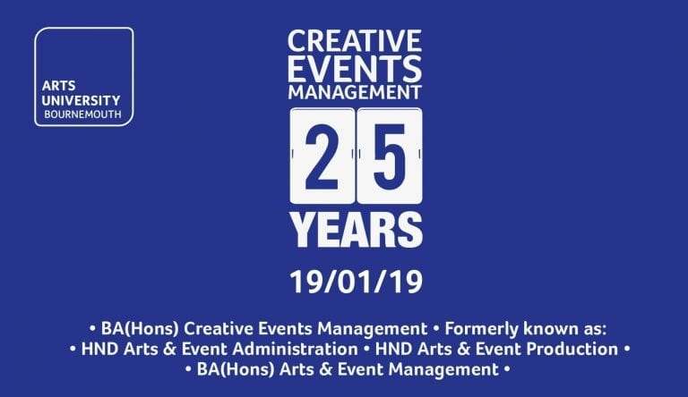 BA (Hons) Creative Events Management 25th Anniversary Celebration