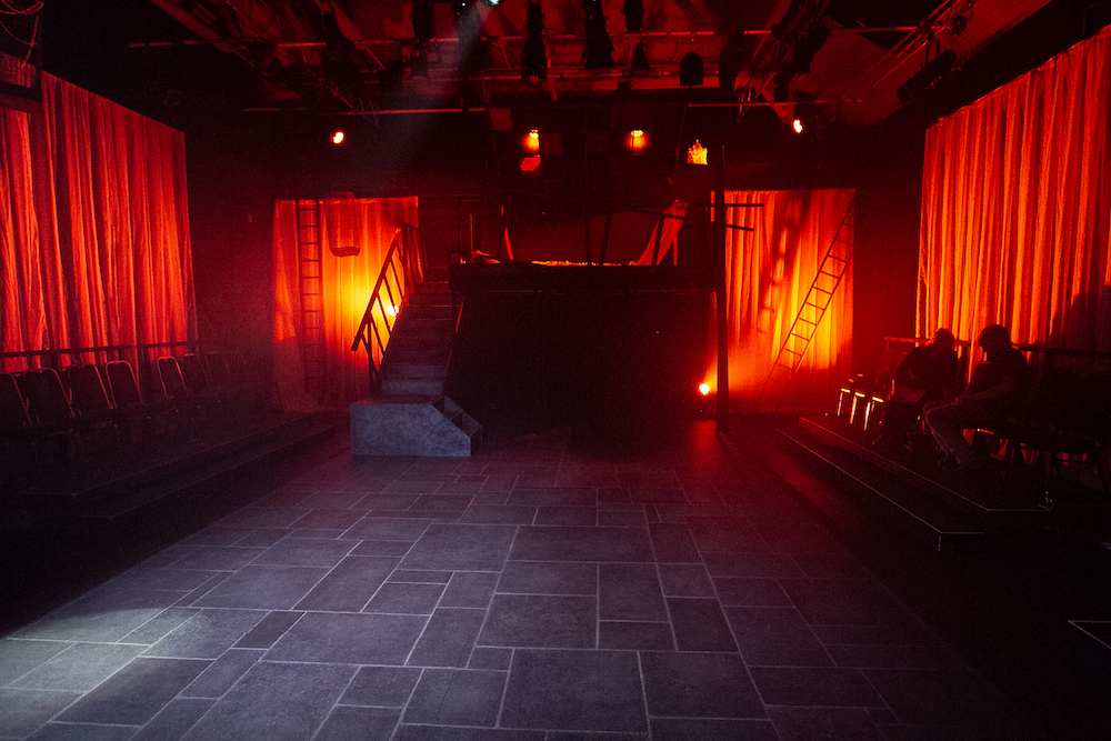 Set designed by students for Jane Eyre performance