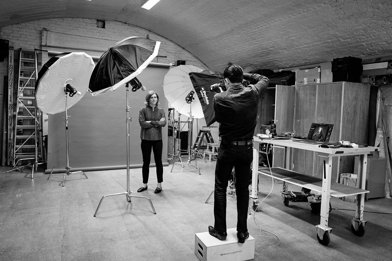 Gabriel Bush during a photoshoot.